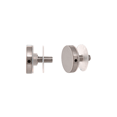 CRL Brushed Stainless Clad Aluminum 1-1/2" Diameter Standoff Cap Assembly - ACSC112BS