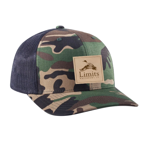 Pintail Leather Patch Camo/Black - Limits Waterfowl Co.