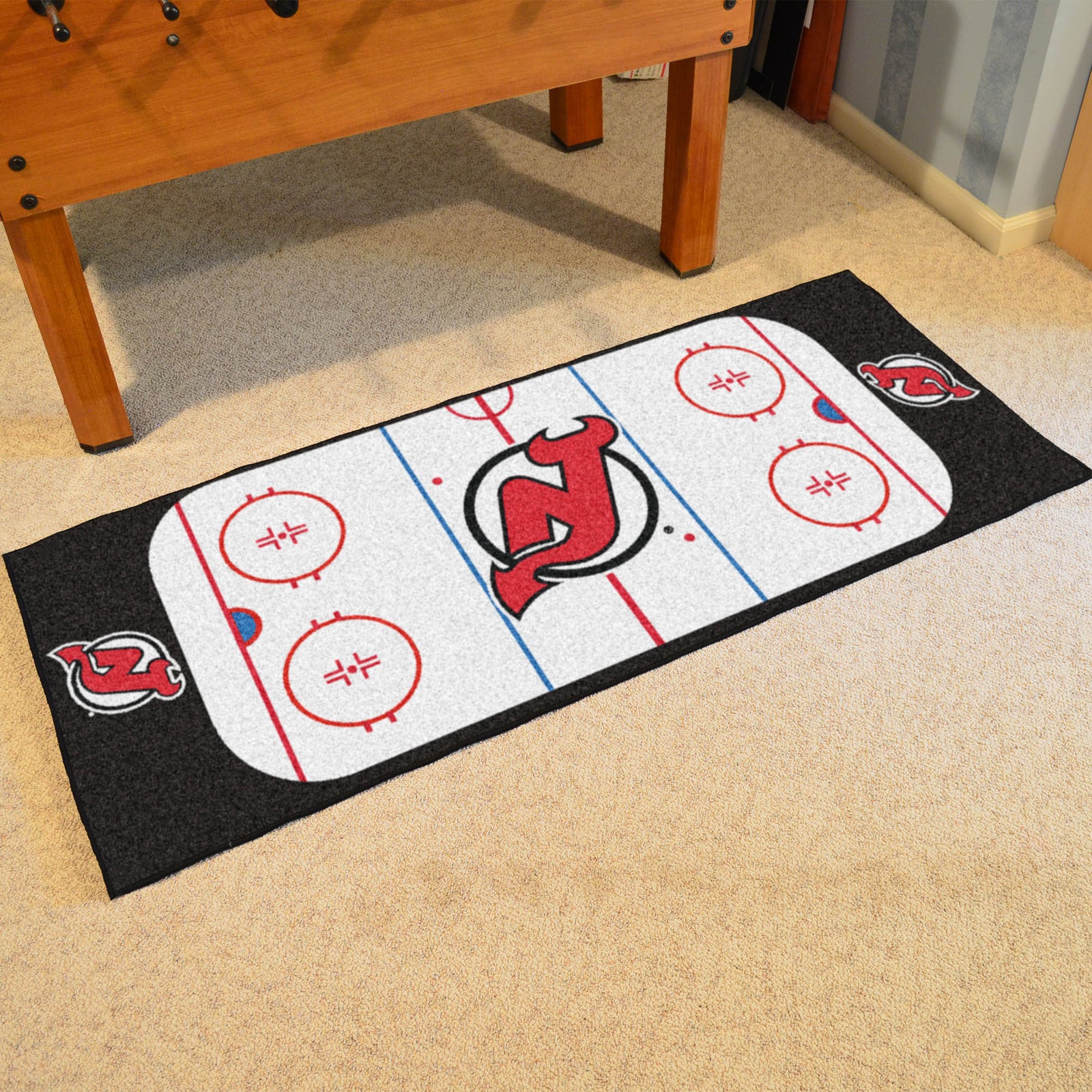 Officially Licensed NHL Man Cave All-Star Mat - New Jersey Devils