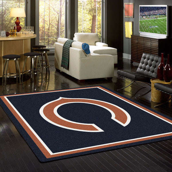 NFL Chicago Bears Football Field Runner Mat Area Rug