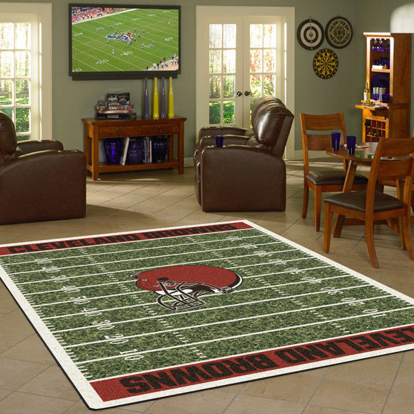 Cleveland Browns NFL Football Field Rug - Fan Rugs