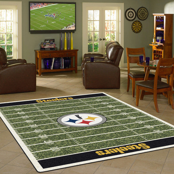 Pittsburg Steelers NFL Team Distressed Rug - Fan Rugs