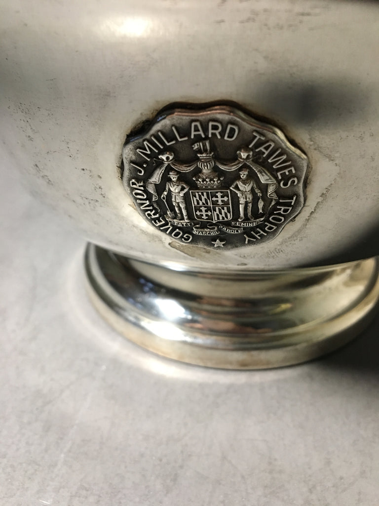 Vintage Bristol Silver Serving Bowl/Trophy by Governor J. Millard Tawe ...