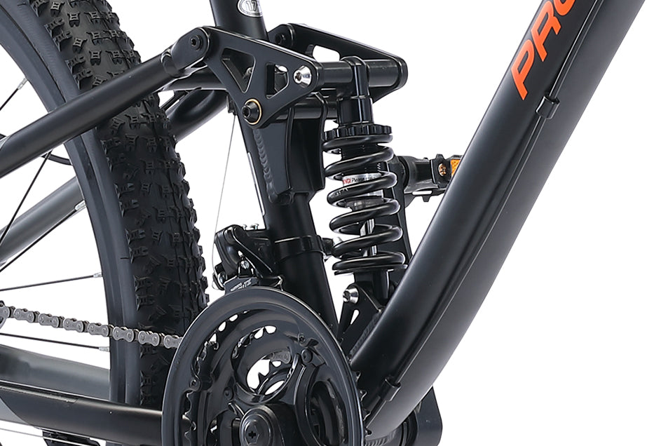 trax dual suspension bike