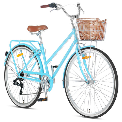 blue retro bike