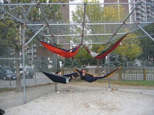 Another day at the Ball Park - Extreme Hammocks