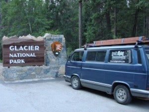 The Trek Light Hammock Van at Glacier National Park 