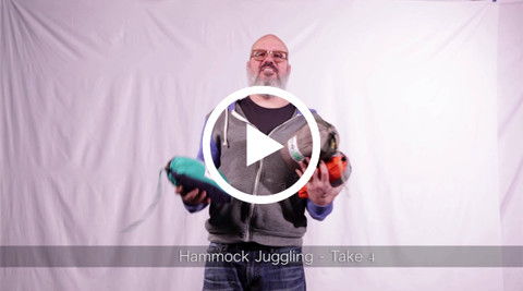 David Cross Hammock Hero Challenge #3 - Acrobat Juggling Catching
