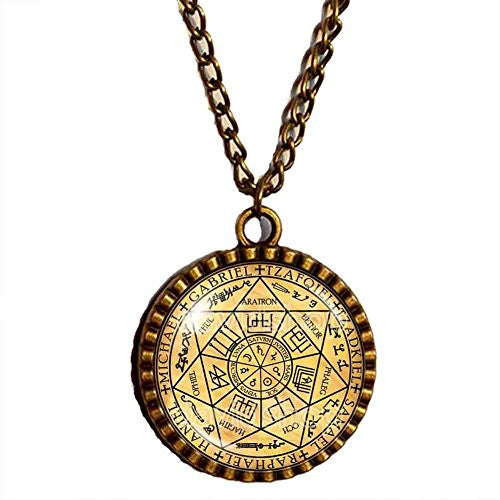 The Seal of the Seven Archangels Necklace Symbol Olympic Spirits Penda ...