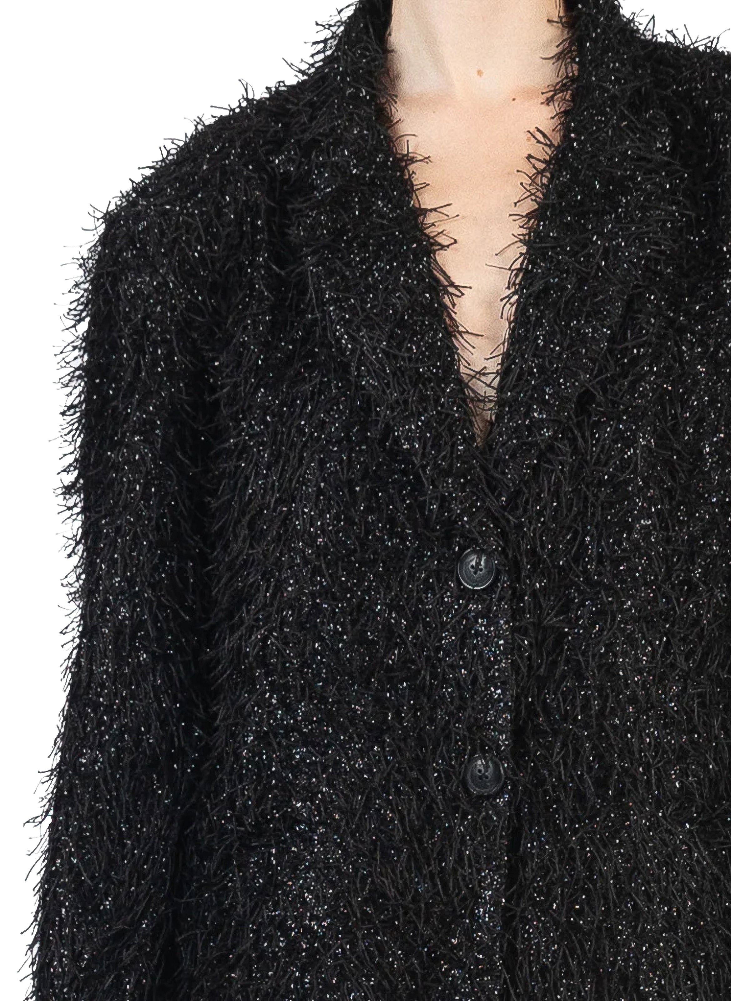 Elleme Fluffy Tailored Jacket Black In Black