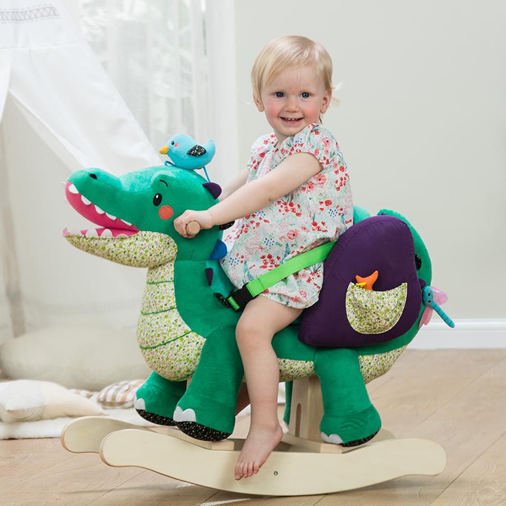 green rocking horse