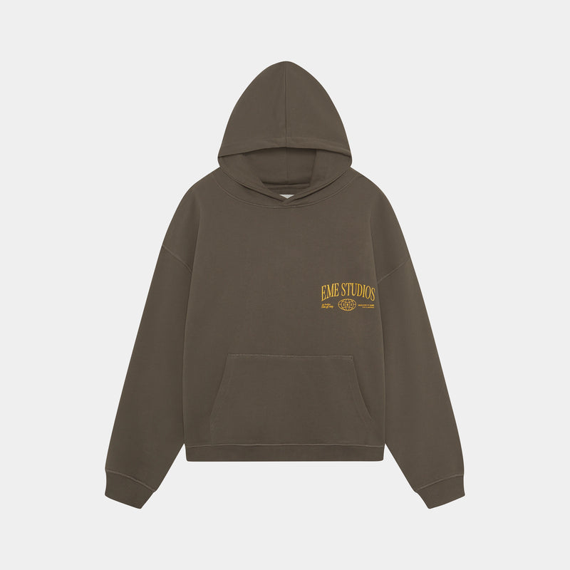 Globe Muddy Brown Oversized Hoodie - Eme Studios