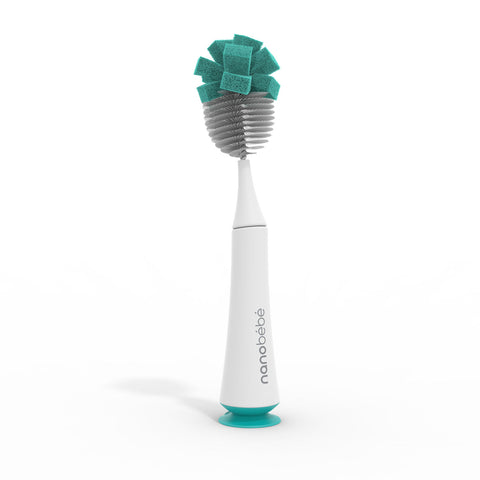 OXO Tot Bottle Brush With Bristled Cleaner, Teal 