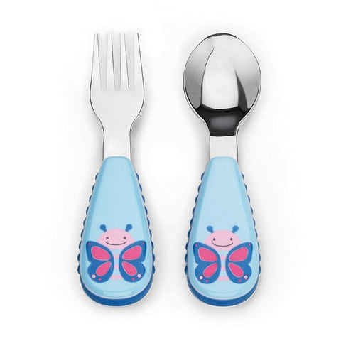 Munchkin Raise Toddler Fork & Spoon Set, 12 M+