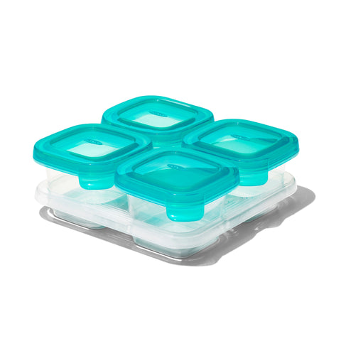 Zip Top Reusable 100% Platinum Silicone Container - Small Cup Set Of 2 -  Teal : Target