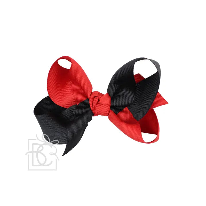 Beyond Creations Crisscross Grosgrain Bow On Alligator Clip