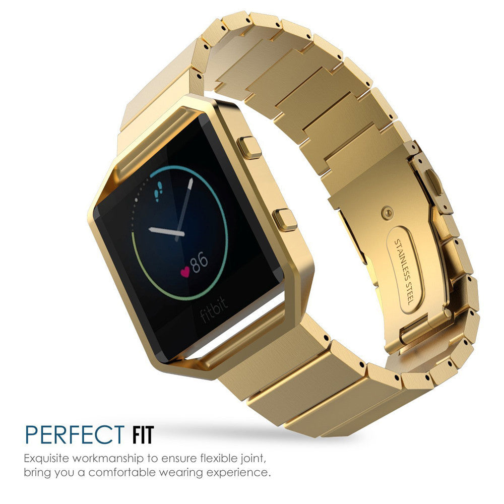 fitbit blaze gold band