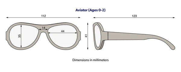Aviators Size Guide