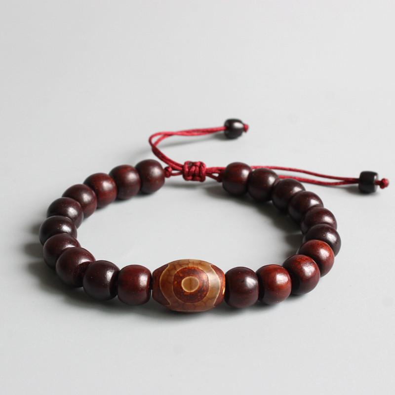 wooden bead bracelet