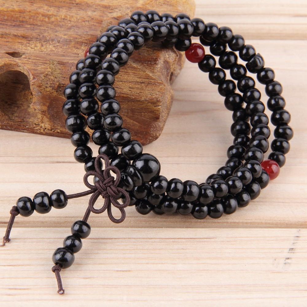 Buddhist Sandalwood Mala Prayer Bracelet (108 beads) - ZenShopWorld