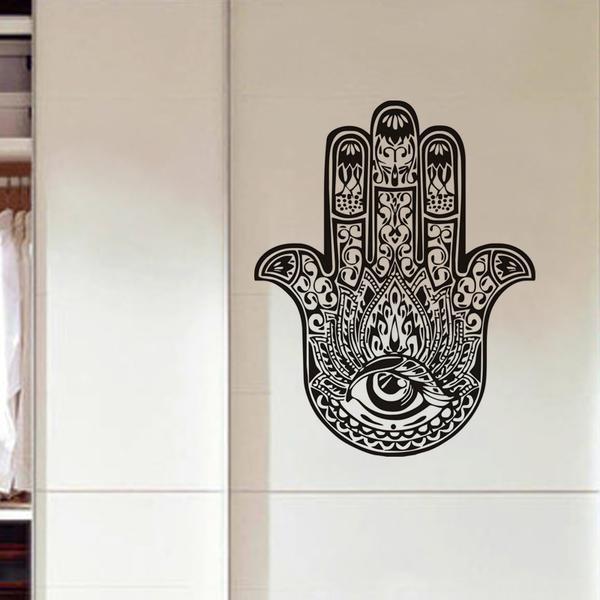 Hand of Fatima Hamsa  Wall  Sticker Home  Decor  ZenShopWorld