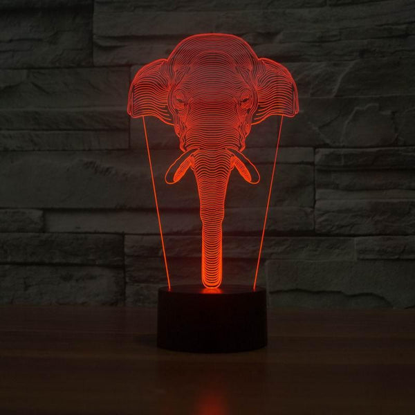 elephant hologram lamp