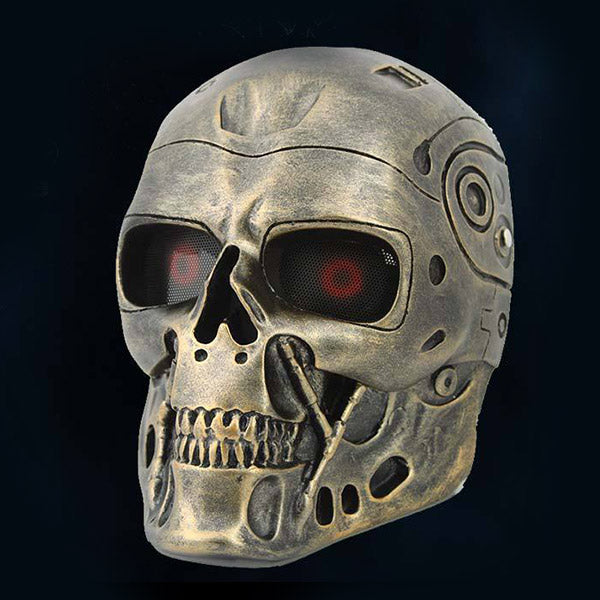 High Quality Terminator T800 Robot Skull Theme Costume Resin