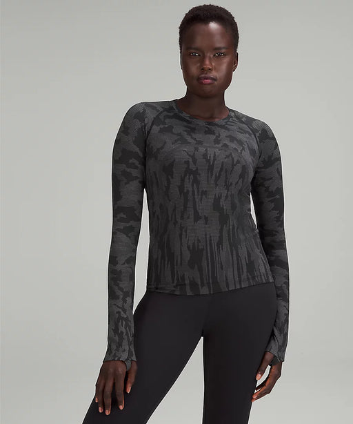 Women's Swiftly Tech Long Sleeve 2.0 (Black/Black) — TC Running Co