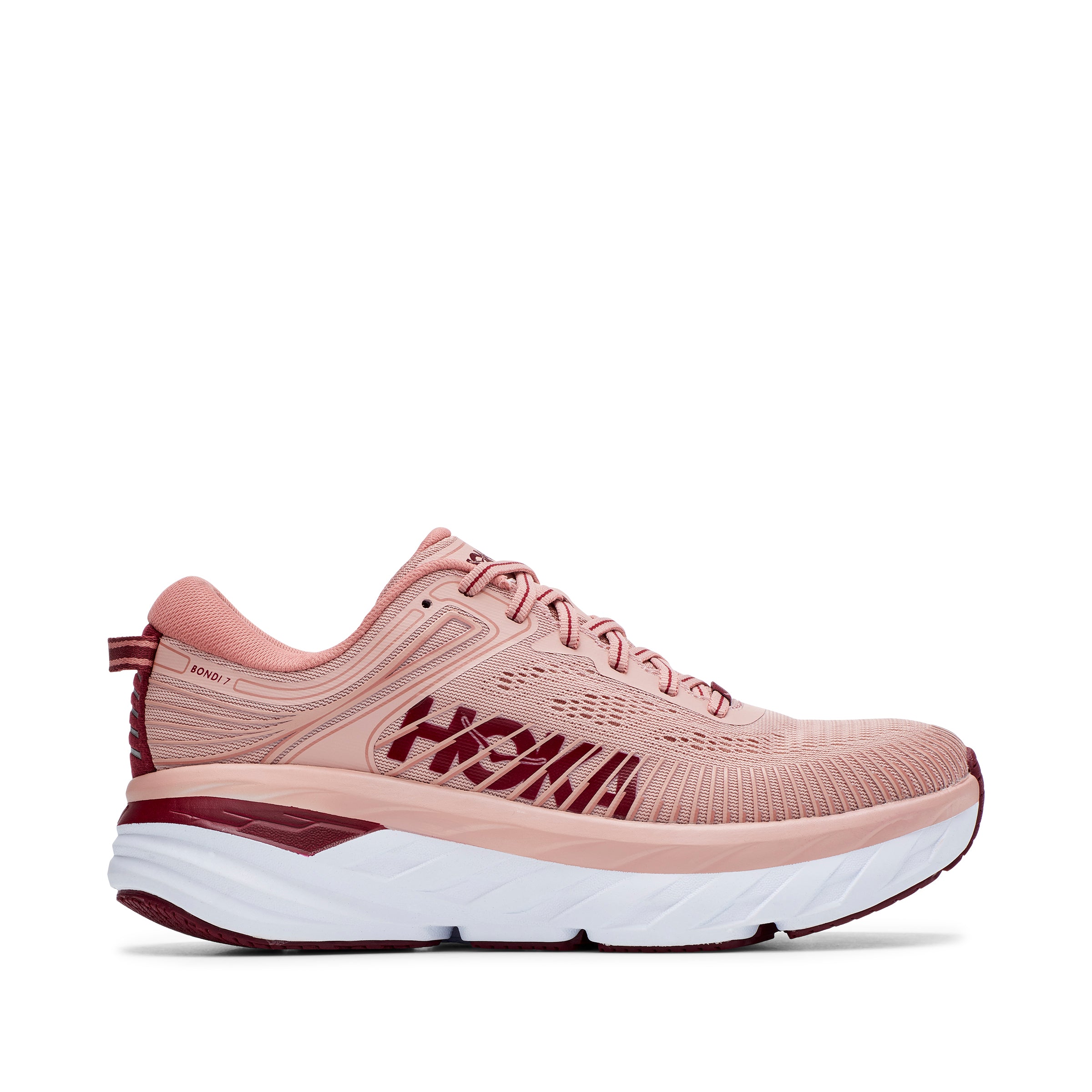 hoka bondi 7 misty rose