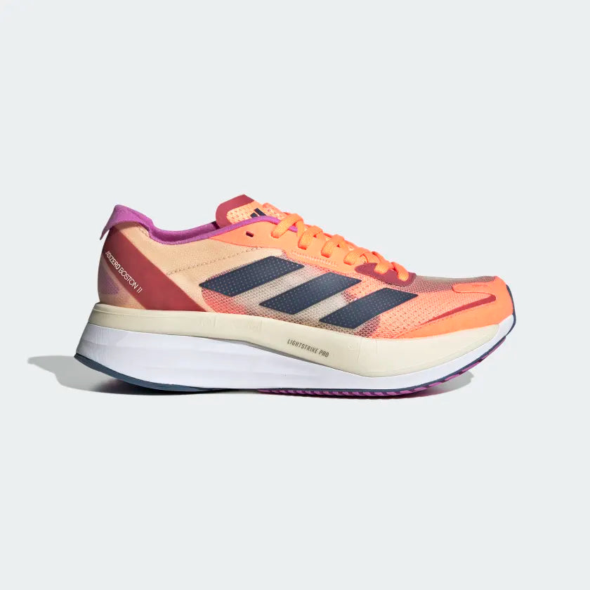 Women's Adizero Boston 11 (Beam Orange/Wonder Steel/Bliss — TC