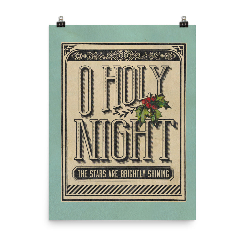 O Holy Night Art Poster Print - Fancy That Design House & Co.