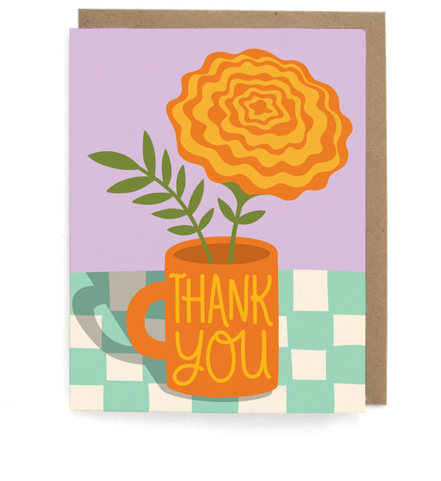 Thank You Marigold Card - The Neighborgoods