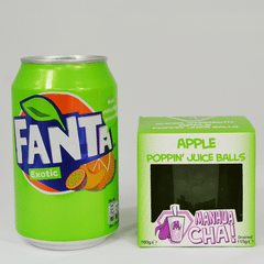 Fanta and Bubble tea popping juice balls