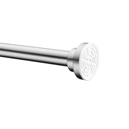 Swcorp AC-AZSR88CH 48-88 in. Anzzi Shower Curtain Rod with Shower Hooks in Polished Chrome