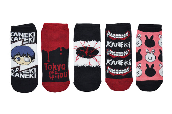 Tokyo Ghoul Chibi 2Pk Crew Socks in Red Stylin Online  (SOCKS_TOKYO_GHOUL_CHIBI_2PK_CREW)