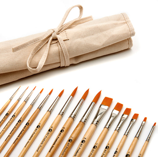 Tran Products 961TNAT Brush Roll Up Natural Canvas