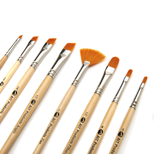 Paint Brush Set of 14 Short-Handle Brushes, Excellent Variety of Brush —  AIT Products
