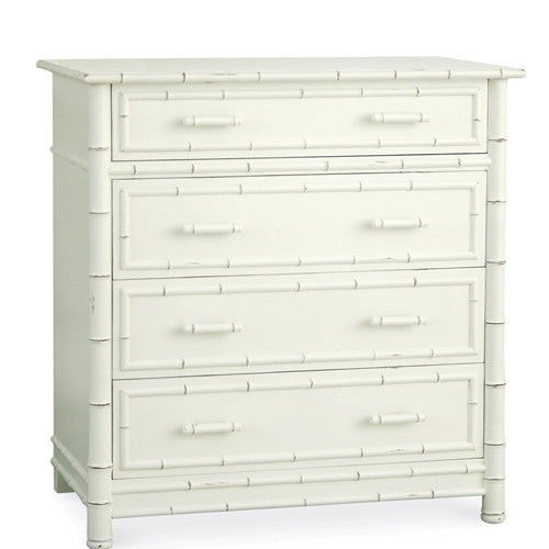 Faux Bamboo Dresser In White My Two Designers