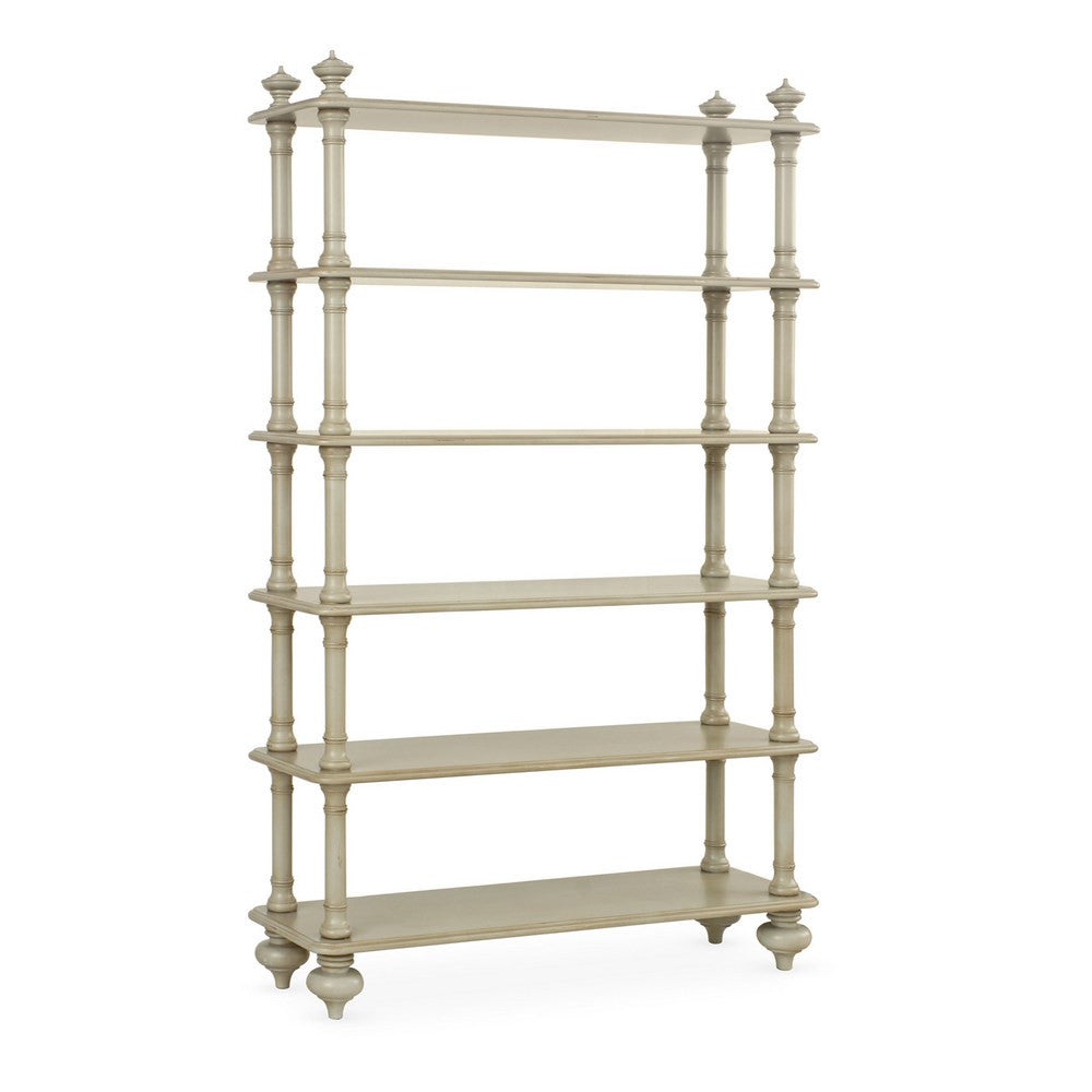 Redford House Wellesley Tall Bookshelf In French Grey My Two