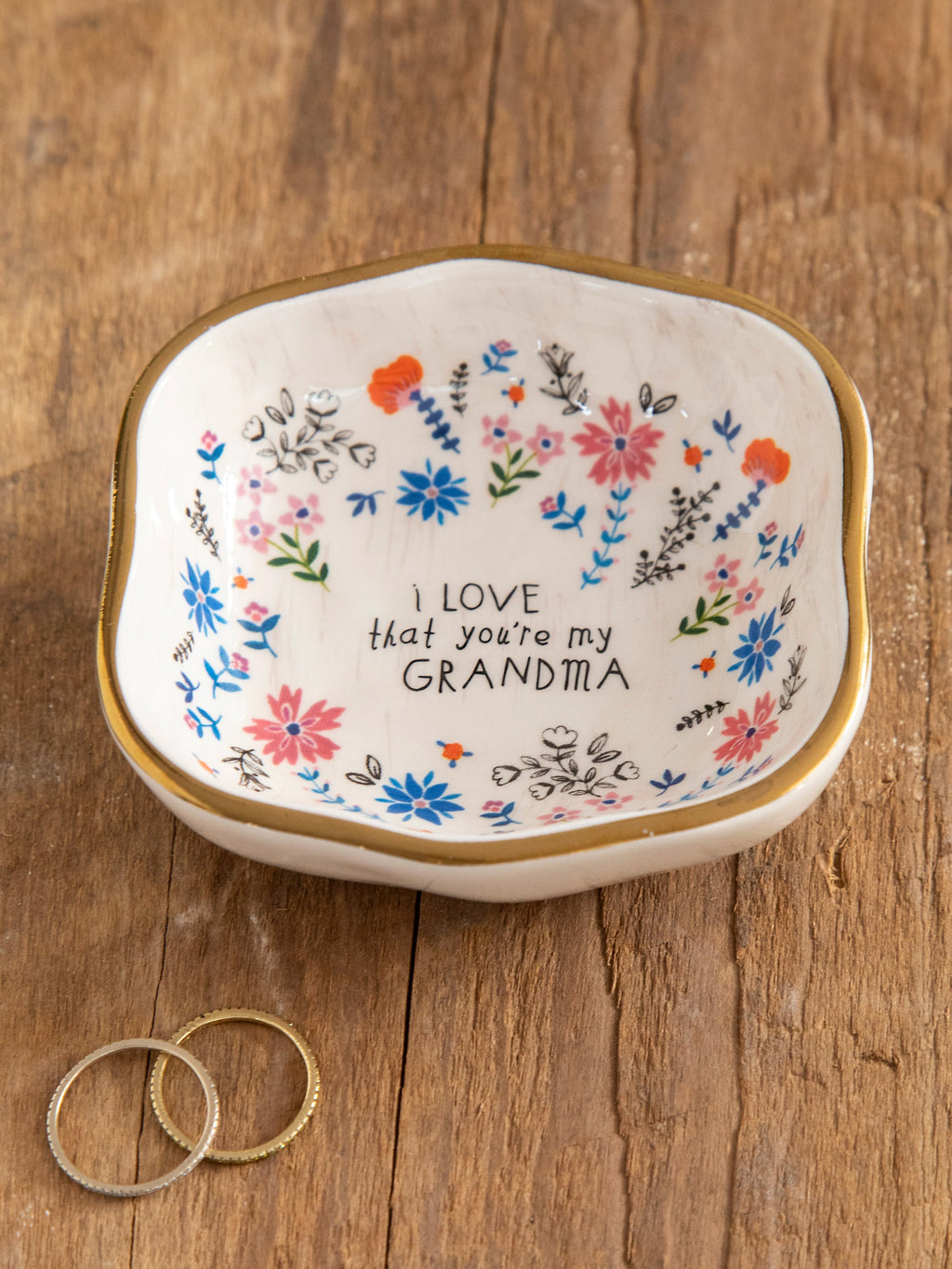 Natural Life Antiqued Trinket Bowl - I Love That You're My Sister