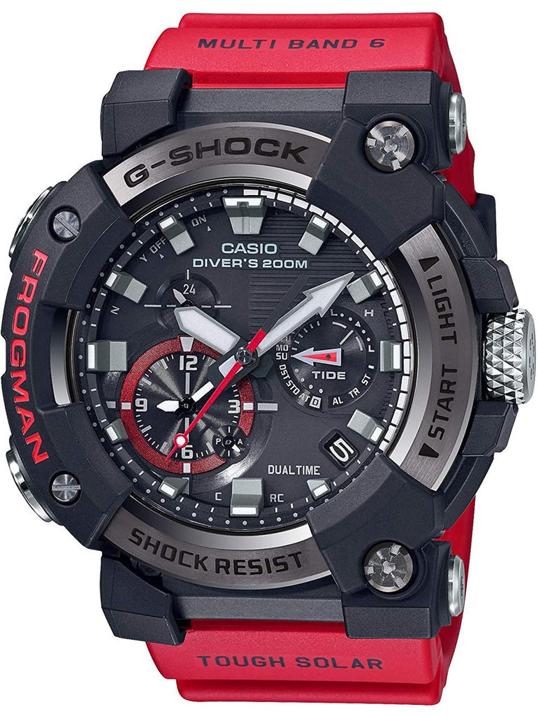 Casio G-Shock FROGMAN MASTER OF G Black/Red Mens Watch GWFA1000-1A4 Altivo
