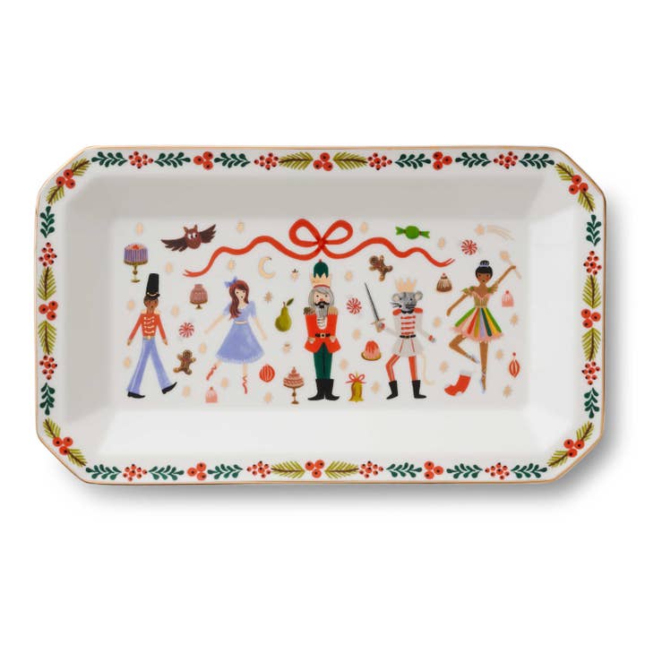 Rifle Paper Co. | Nutcracker Large Porcelain Catchall Tray
