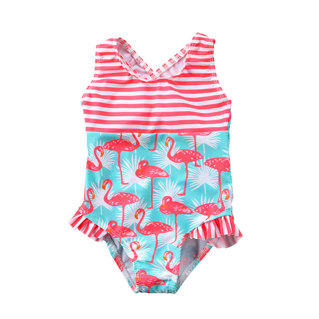 flamingo bathing suit baby