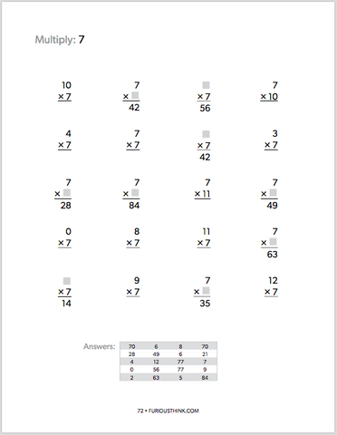 Learn Your Times Tables sample page 3