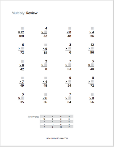 Learn Your Times Tables sample page 6