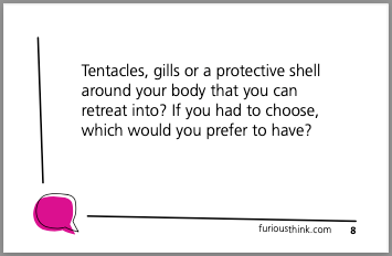 Sample card 5, topic: tentacles vs gills
