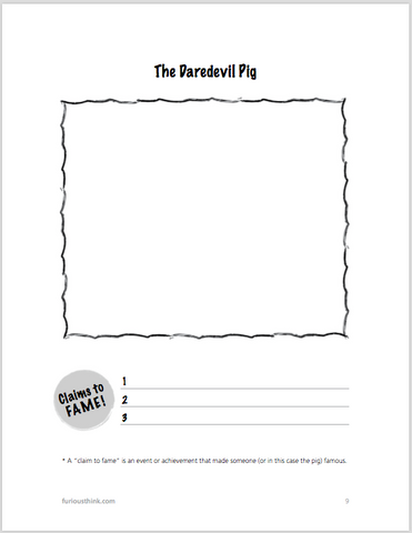 Sample Page the Daredevil Pig