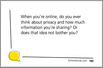 Sample card 6, topic: online privacy