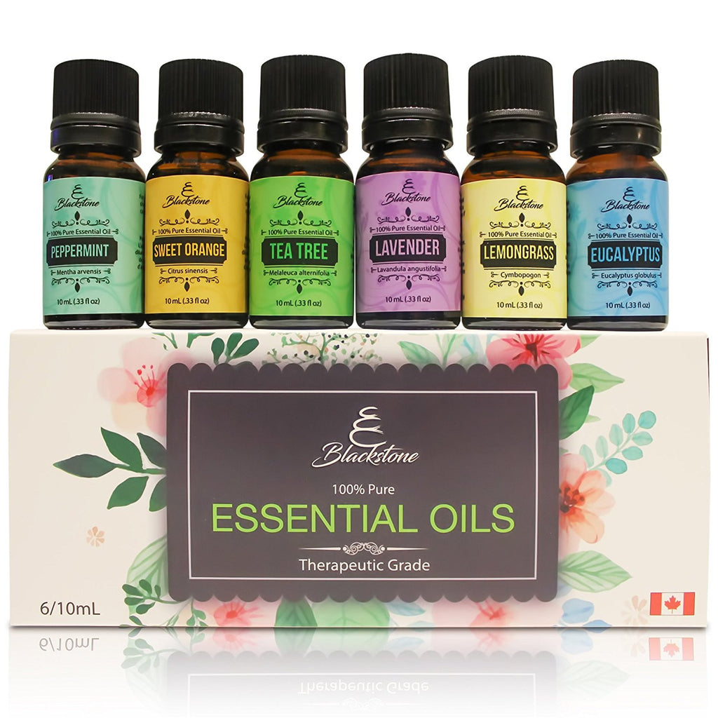 Top 6 Essential Oil Gift Set 6x10ml Eucalyptus, Tea