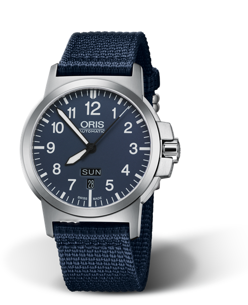 oris bc3 advanced day date blue